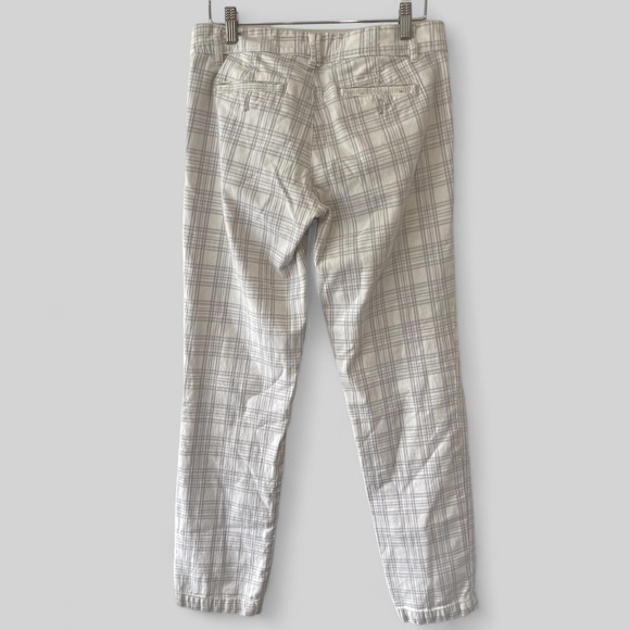 Anthropologie Pilcro and The Letterpress Womens Plaid Pants Size 27 Gray Pockets - Picture 2 of 12